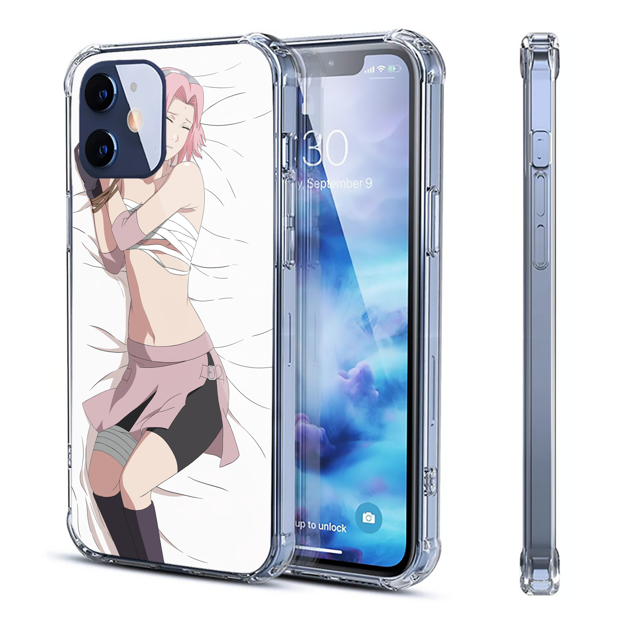 （画像用） NARUTO -ナルト- NARUTO -ナルト- 疾風伝 【iPhone 12シリーズ対応】透明スマホケース（クリアソフトケース）